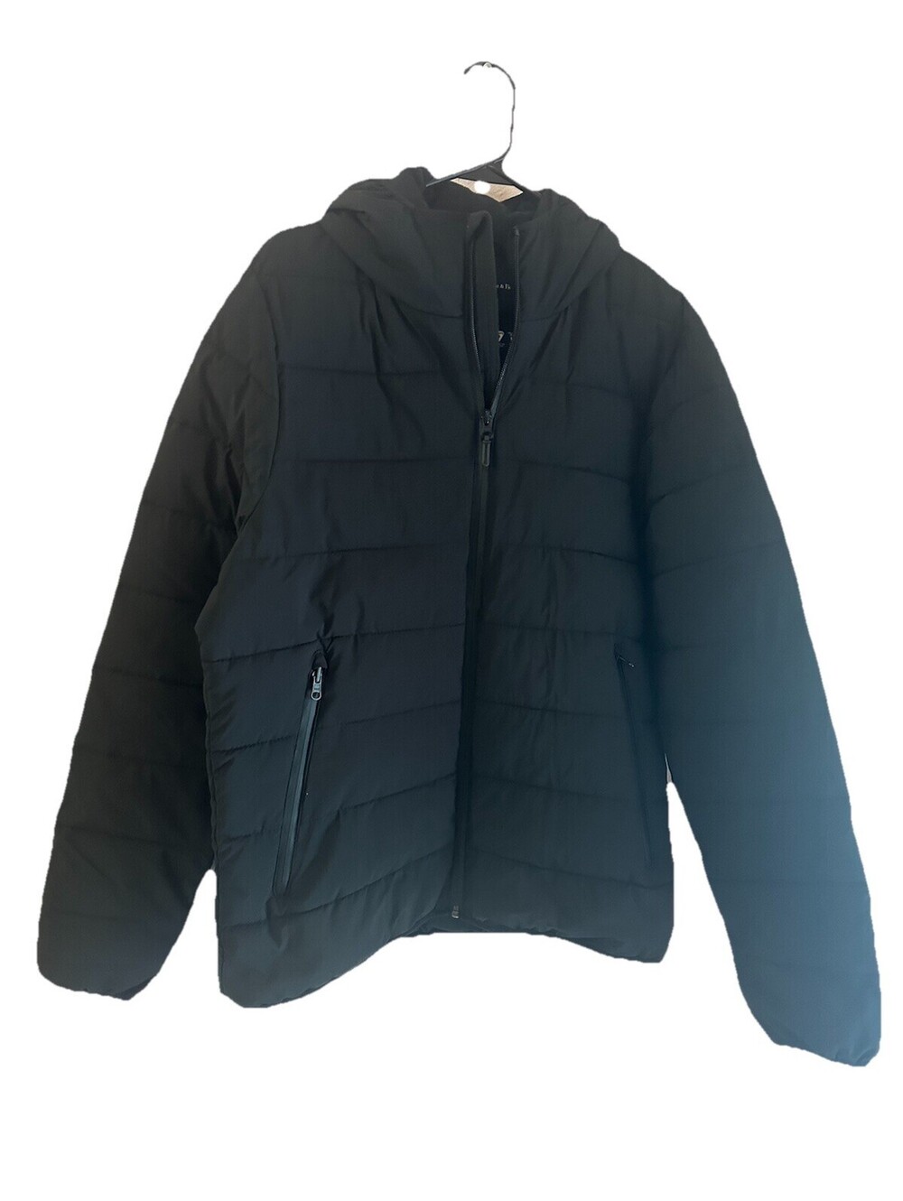 Ambercrombie & Fitch Lightweight Hooded Puffer Jacket Men’s Medium Black